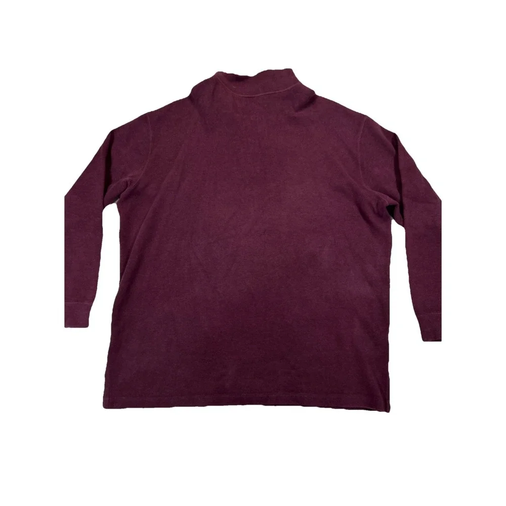 Polo Ralph Lauren 1/4 Zip Heathered Maroon Mens 2XLT Shirt‎
